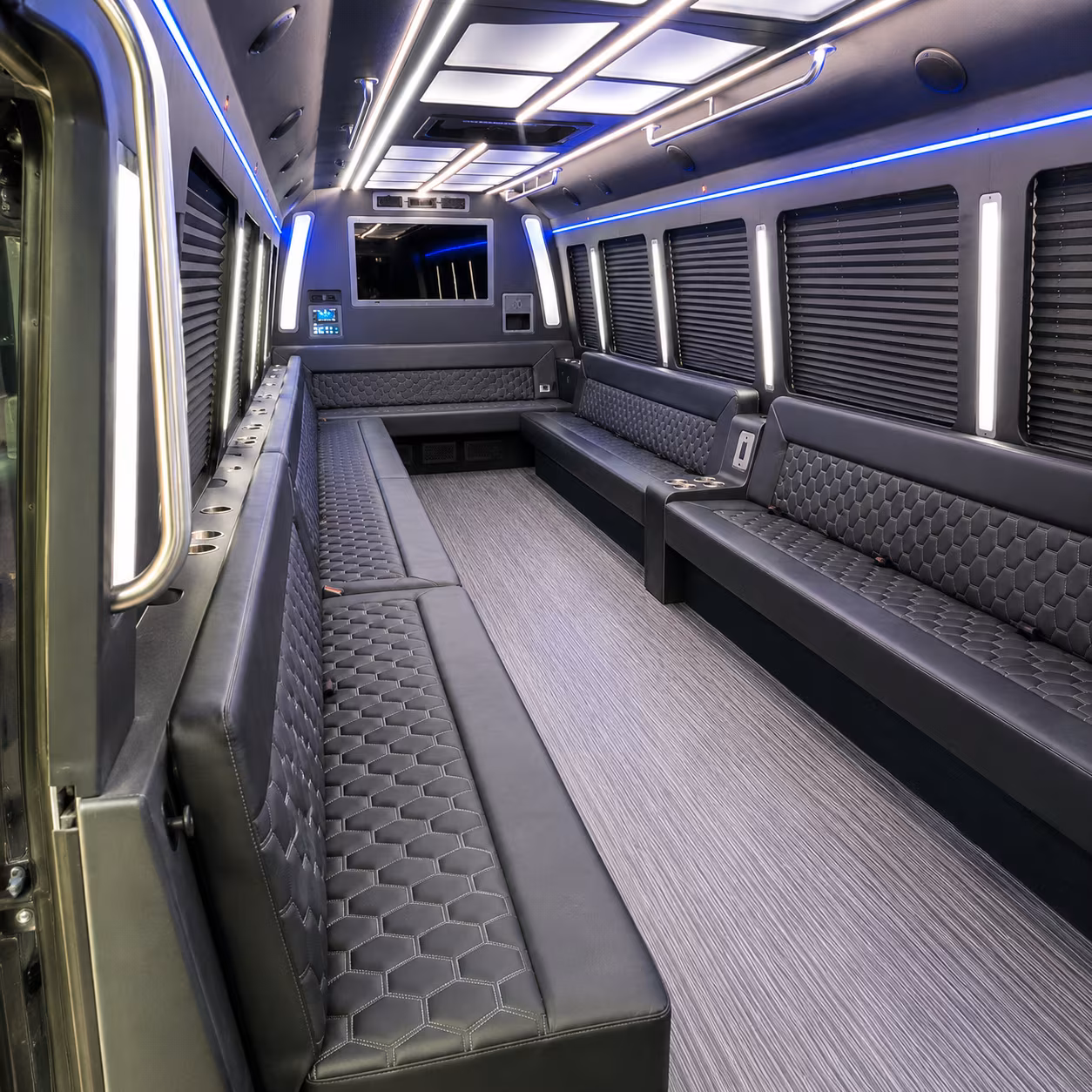 lynchburg 40 passenger party bus interior